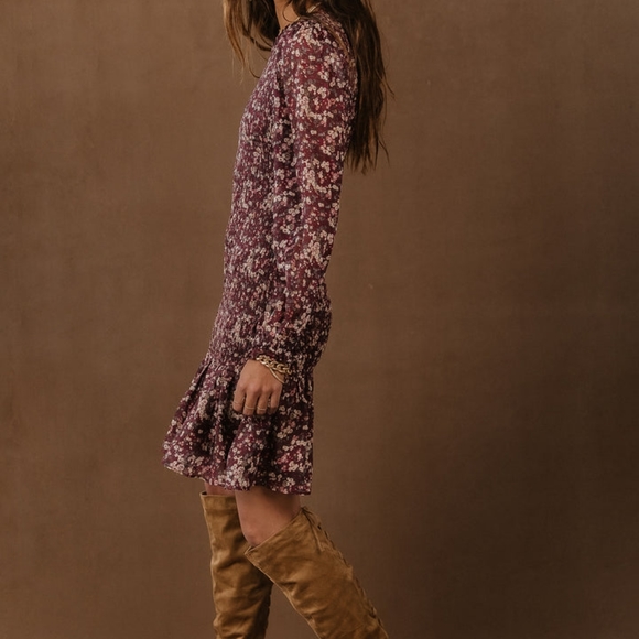 SOLD Bohme Floral Mini Dress - Picture 4 of 8